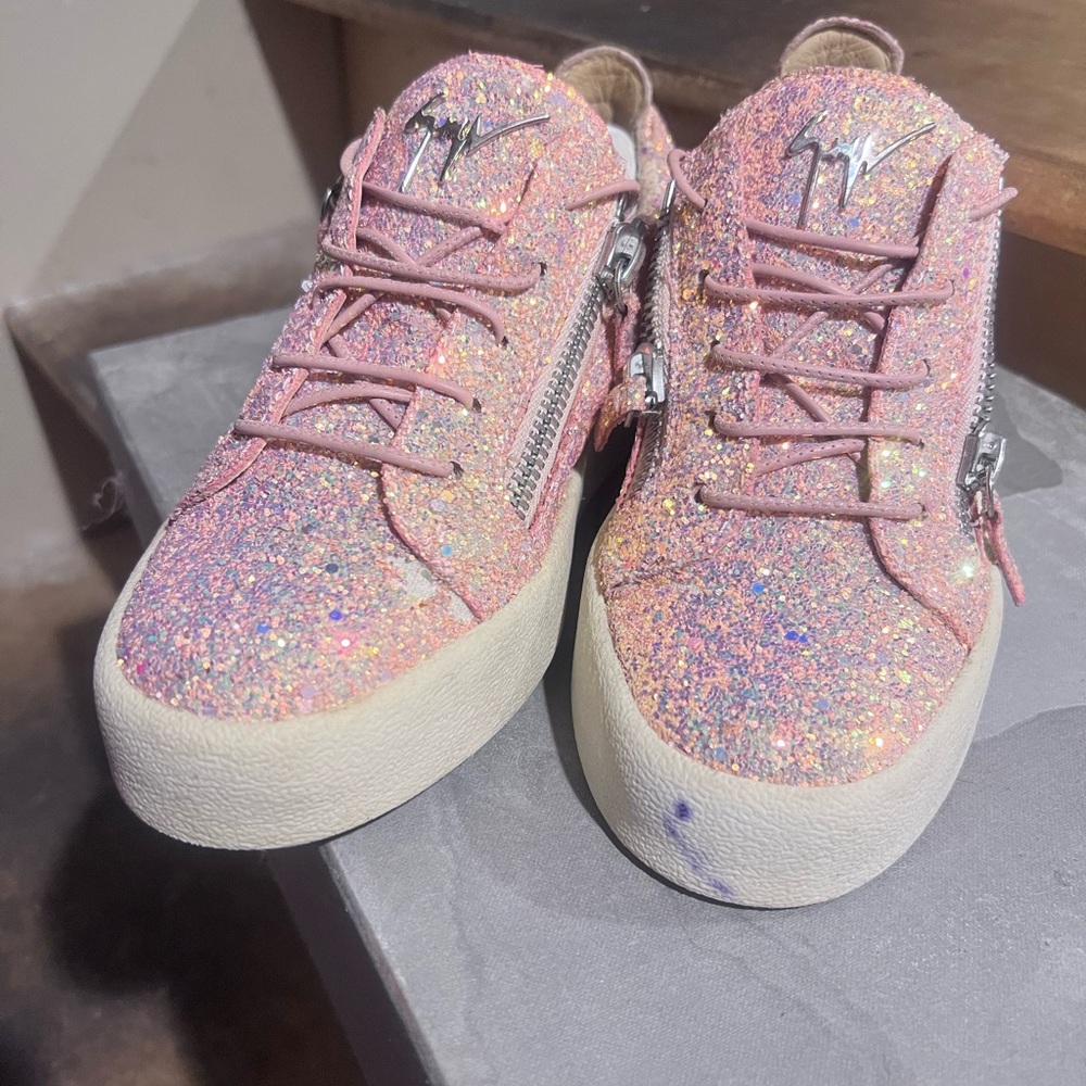 Giuseppe Zanotti Sparkling Pink Sneakers